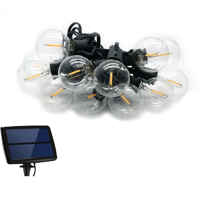 Ghirlanda luminoasa decorativa cu panou solar