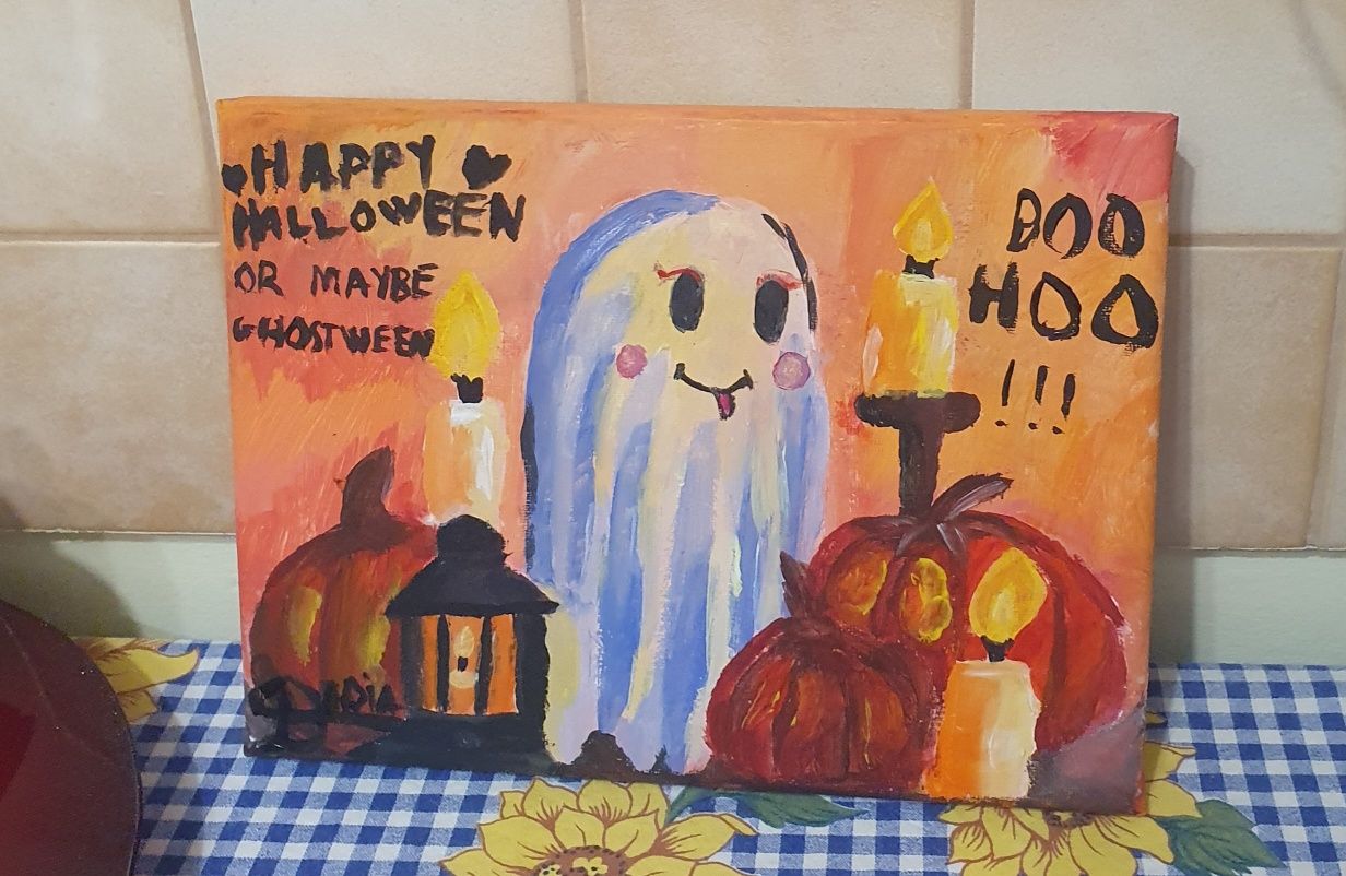 Opera artistica de arta de hallowen în voga cu desenele din 2025-2026