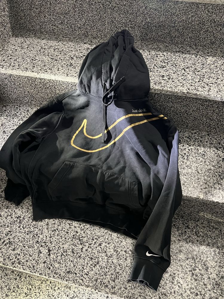 Hanorac nike (negru cu auriu)