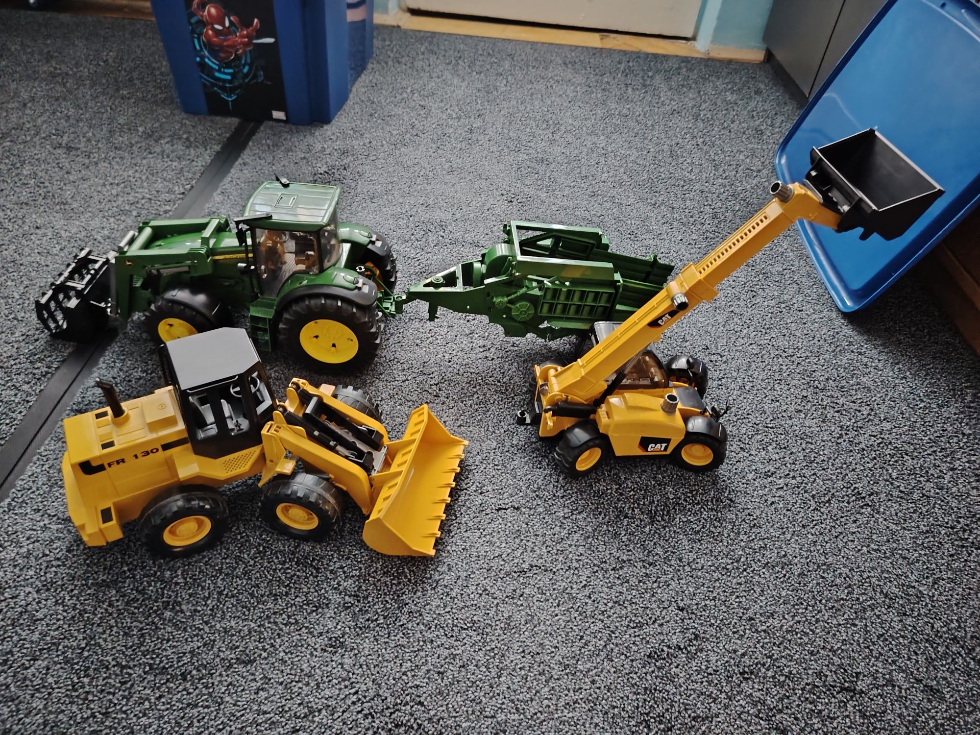Jucării Bruder tractor, excavator,