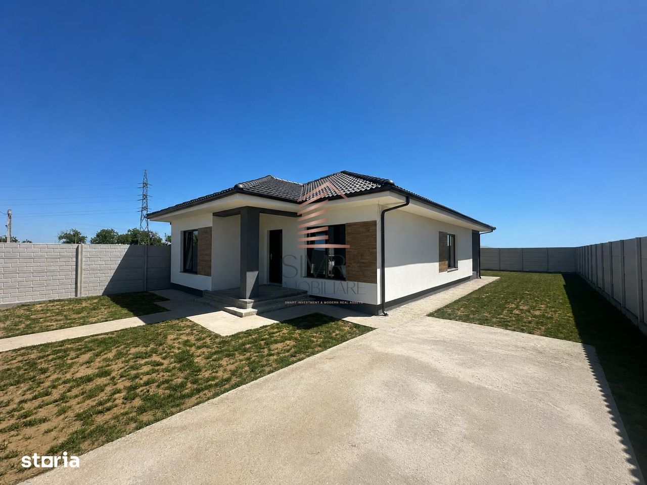 casa Santandrei cu panouri fotovoltaice, cu teren 550 mp
