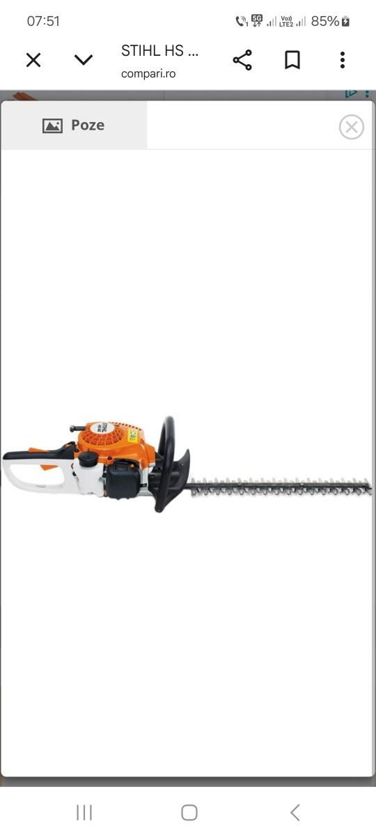 Timmer /foarfeca tuns gard viu STIHL HS 45