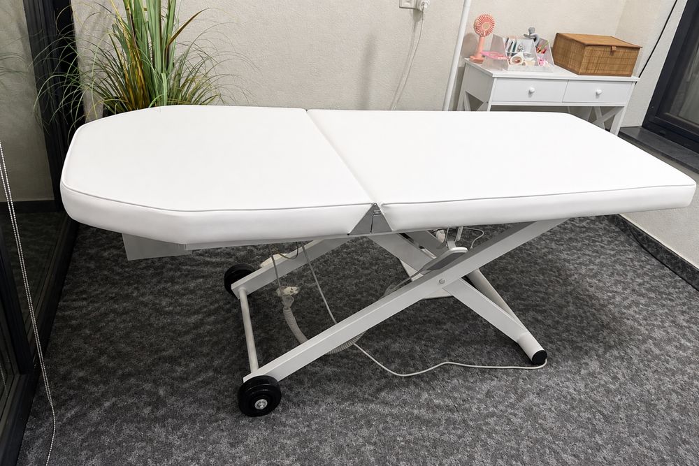 Titlu: Pat cosmetică  ,masaj , gene reglabil electric cu telecomandă 194×76 cm