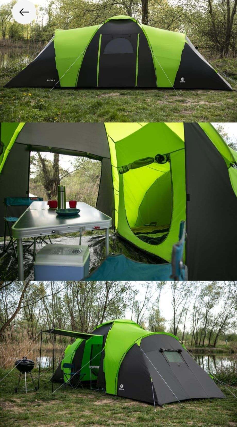 Vand cort de 6 persoane 2 camere