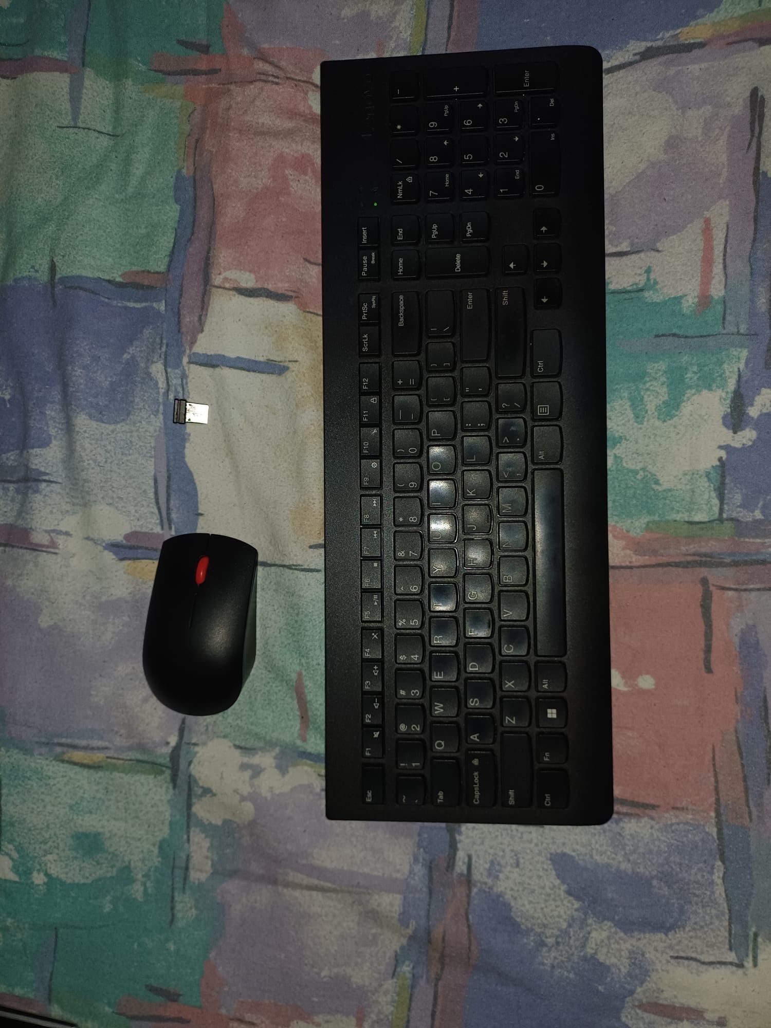 Set original Lenovo format din tastatura + mouse wireless
