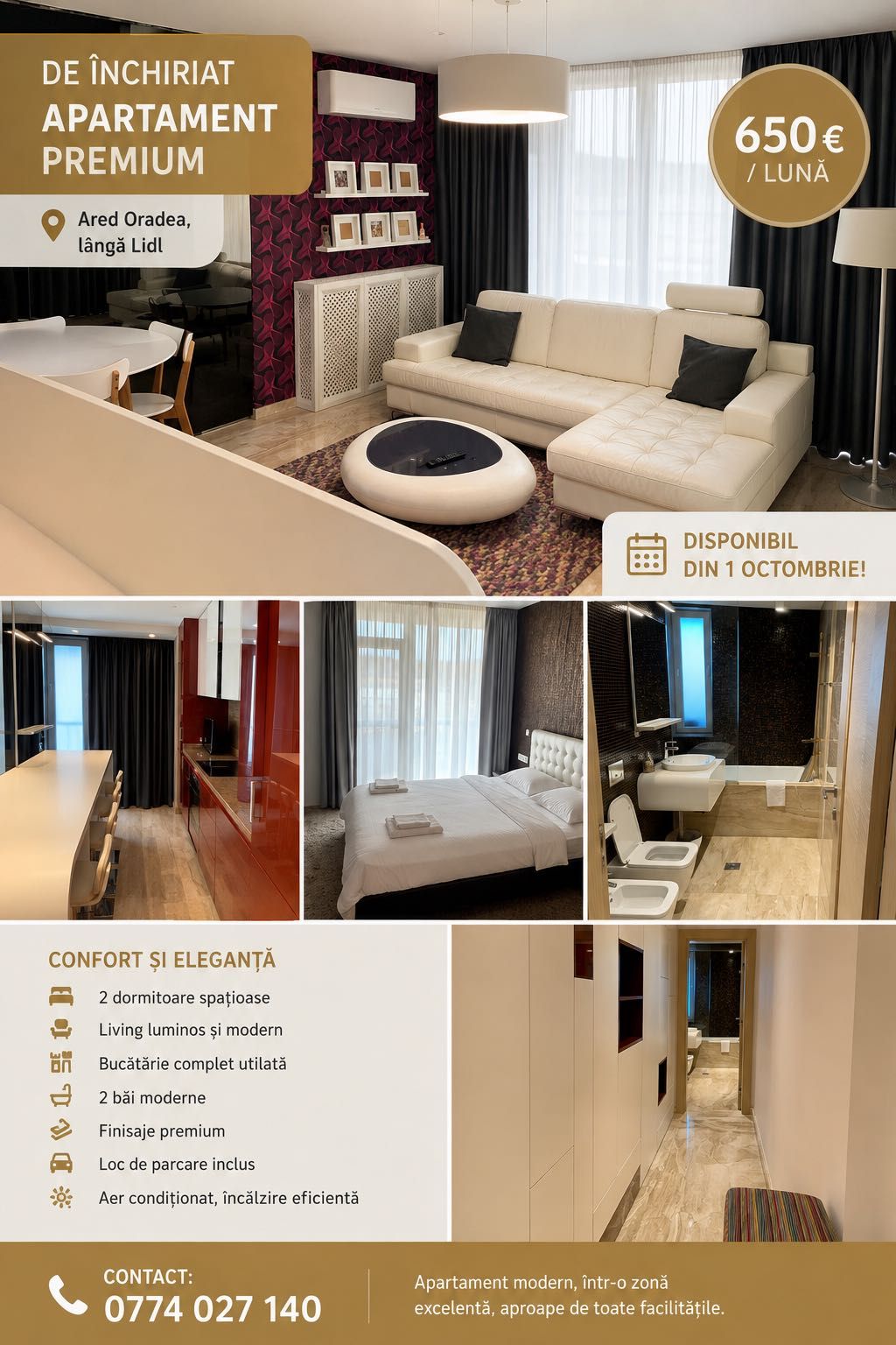 Apartament de închiriat