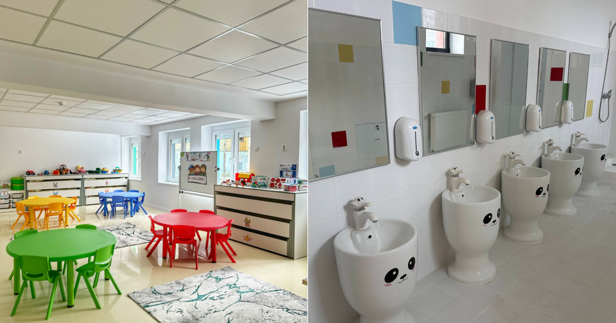 Săli luminoase și condiții moderne pentru cei mici: grădinițele din Beiuș și Sântandrei, redeschise după renovări
