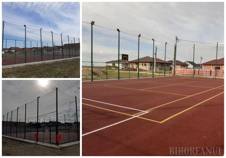 Un nou teren de sport în Sântandrei. Poate fi folosit gratuit, vezi în ce condiții! (FOTO)