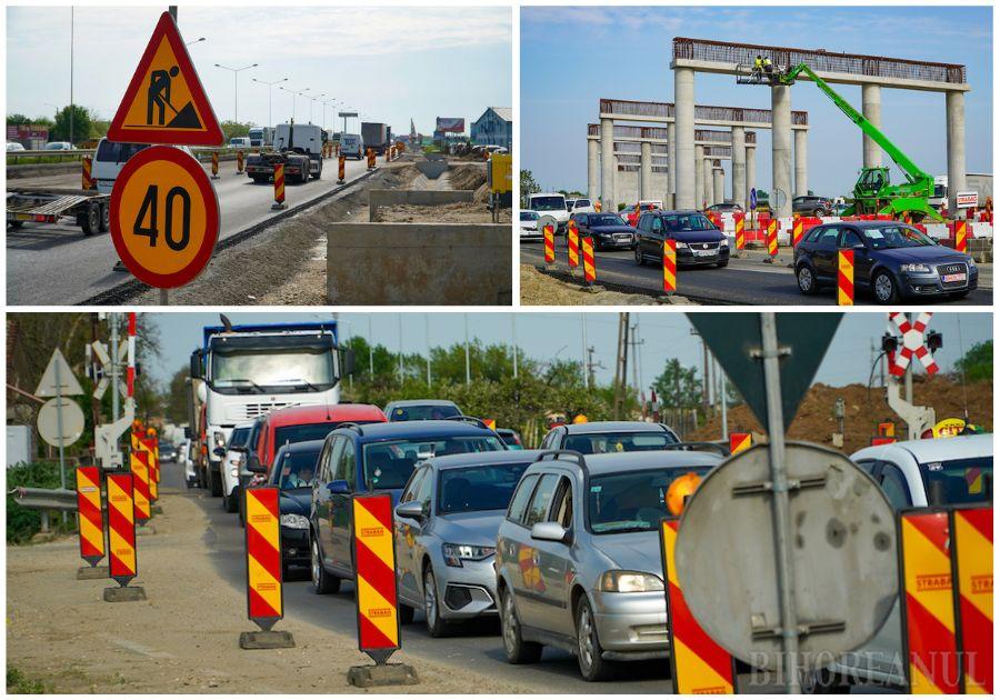 Cozile din sensul giratoriu de la intrarea pe drumul de Sântandrei ar putea dispărea în circa două luni (FOTO / VIDEO)